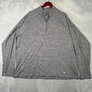 Rhoback Pullover Mens 3XL Gray 1/4 Zip Tailwind‎ Performance Golf
